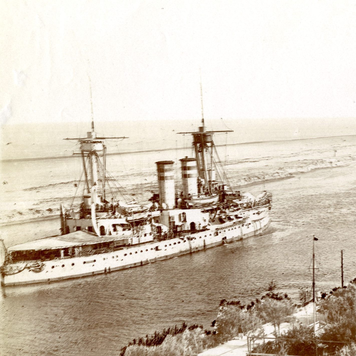 Skib i Suezkanalen