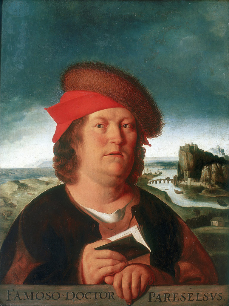 Maleri af Paracelsus, malet af den flamske maler Quentin Matsys (1466–1530)